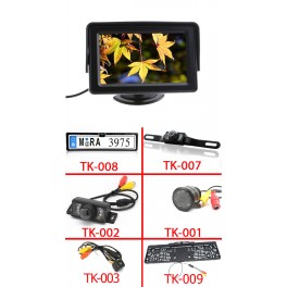 4.3" Monitor + tolatókamera szett